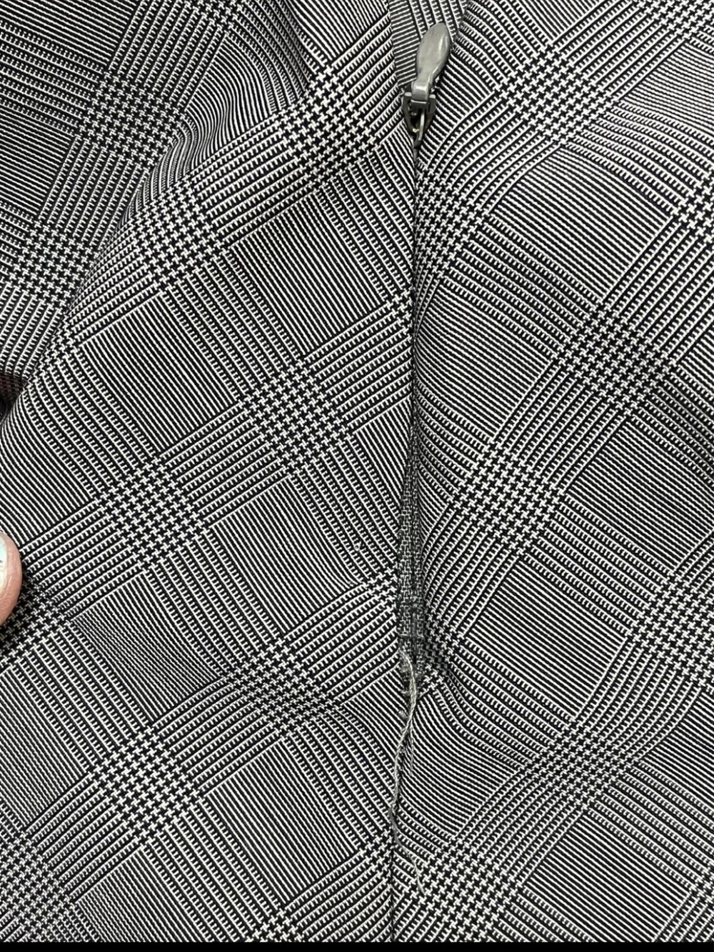 Brooks Brothers Gray Plaid A-Line Skirt with Subtle Check - Picture 5 of 5